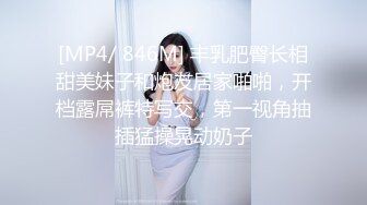 [MP4/ 846M] 丰乳肥臀长相甜美妹子和炮友居家啪啪，开档露屌裤特写交，第一视角抽插猛操晃动奶子